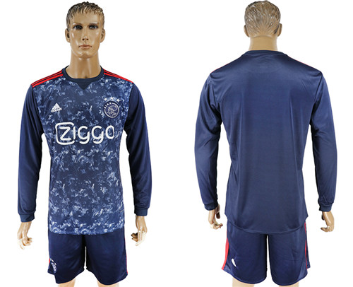 2017 18 Ajax Away Long Soccer Jersey