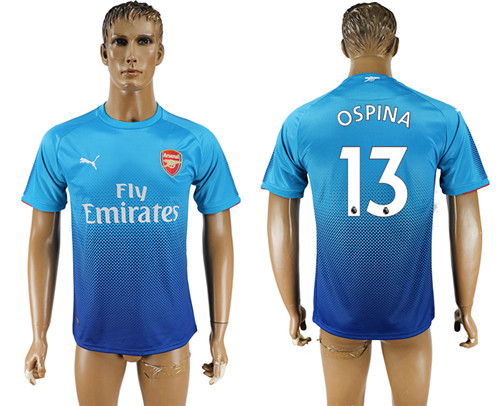 2017 18 Arsenal 13 OSPINA Away Thailand Soccer Jersey