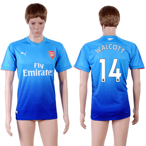 2017 18 Arsenal 14 WALCOTT Away Thailand Soccer Jersey