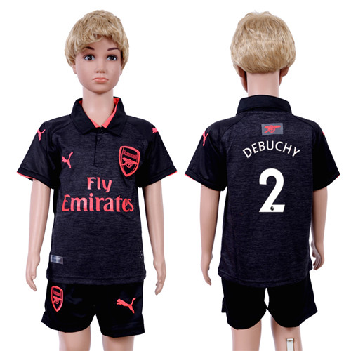 2017 18 Arsenal 2 DEBUCHY Third Away Youth Soccer Jersey