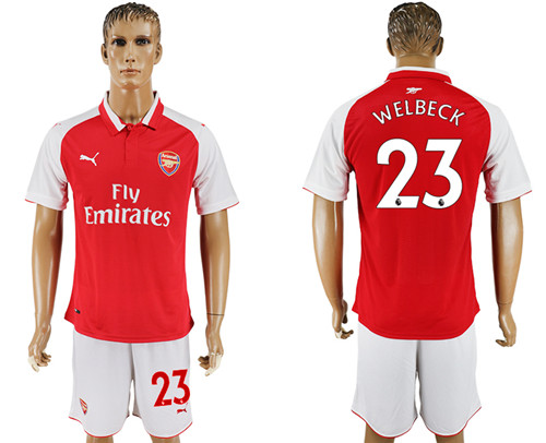 2017 18 Arsenal 23 WELBECK Home Soccer Jersey