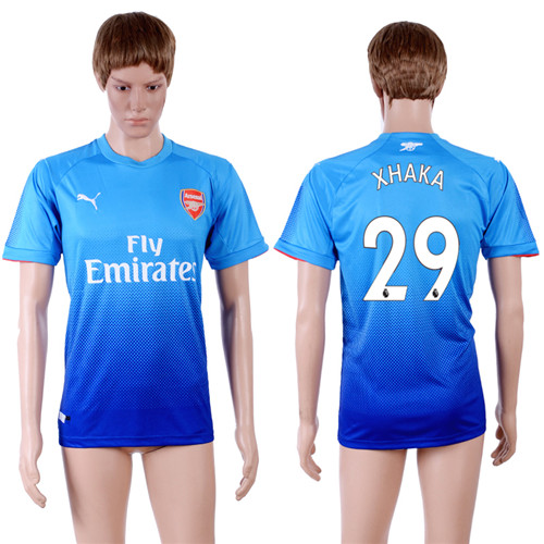 2017 18 Arsenal 29 XHAKA Away Thailand Soccer Jersey