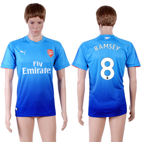 2017 18 Arsenal 8 RAMSEY Away Thailand Soccer Jersey