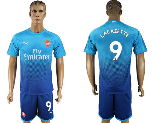 2017 18 Arsenal 9 LACAZETTE Away Soccer Jersey