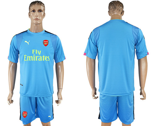 2017 18 Arsenal Blue Goalkeeper Soccer Jersey