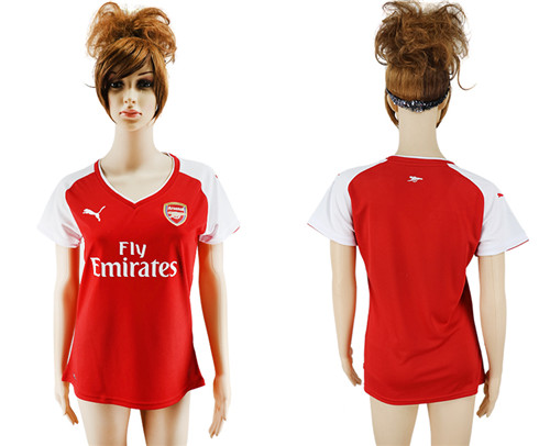 2017 18 Arsenal Home Women Soccer Jersey