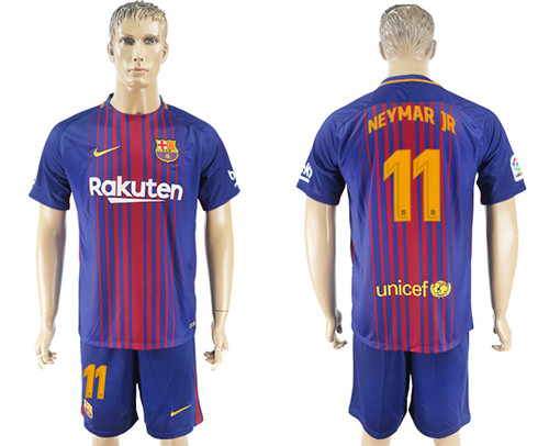 2017 18 Barcelona 11 NEYMAR JR Home Soccer Jersey