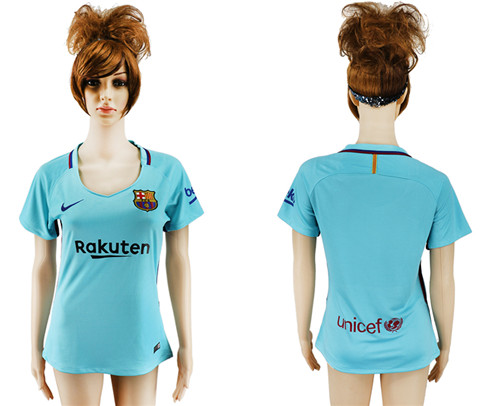 2017 18 Barcelona Away Women Soccer Jersey