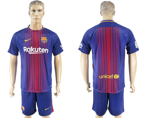 2017 18 Barcelona Home Soccer Jersey