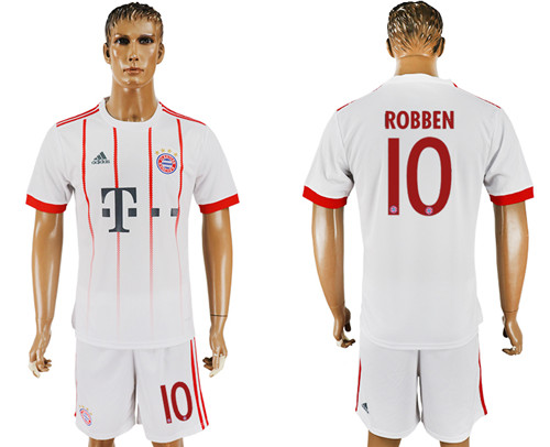 2017 18 Bayern Munich 10 ROBBEN UEFA Champions League Away Soccer Jersey