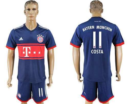 2017 18 Bayern Munich 11 COSTA Away Soccer Jersey