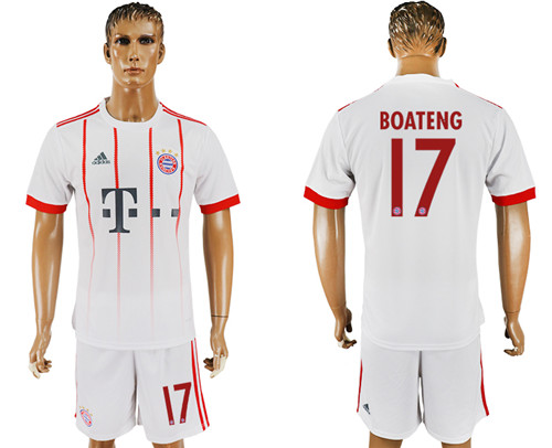 2017 18 Bayern Munich 17 BOATENG UEFA Champions League Away Soccer Jersey