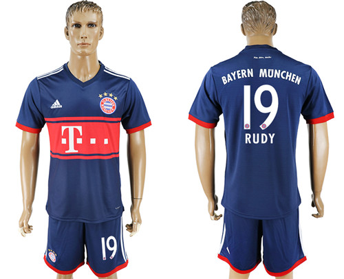 2017 18 Bayern Munich 19 RUDY Away Soccer Jersey