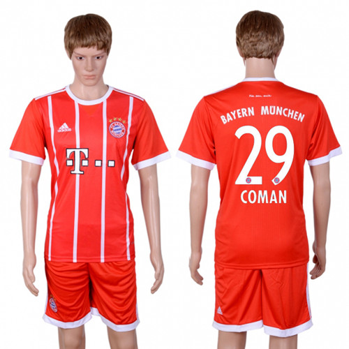 2017 18 Bayern Munich 29 COMAN Home Soccer Jersey