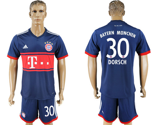 2017 18 Bayern Munich 30 DORSCH Away Soccer Jersey