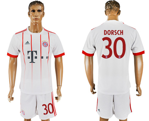 2017 18 Bayern Munich 30 DORSCH UEFA Champions League Away Soccer Jersey