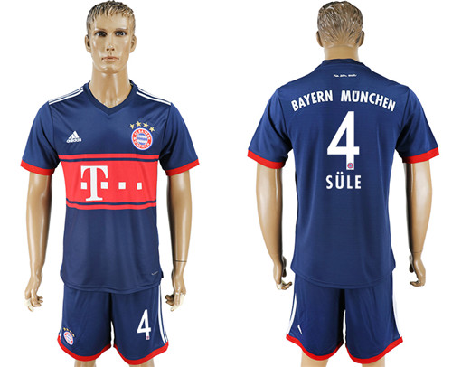 2017 18 Bayern Munich 4 SULE Away Soccer Jersey