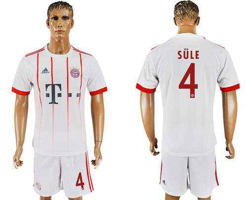 2017 18 Bayern Munich 4 SULE UEFA Champions League Away Soccer Jersey