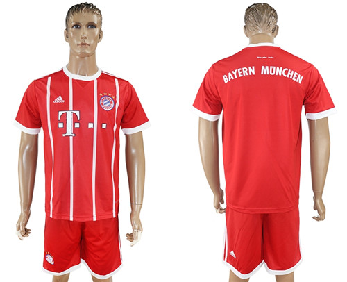 2017 18 Bayern Munich Home Customized Soccer Jersey