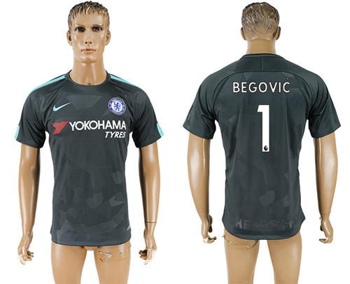 2017 18 Chelsea 1 BEGOVIC Third Away Thailand Soccer Jersey