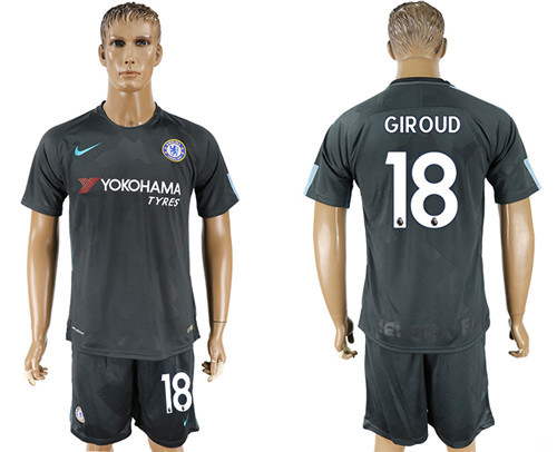 2017 18 Chelsea 18 GIROUD Third Away Soccer Jersey