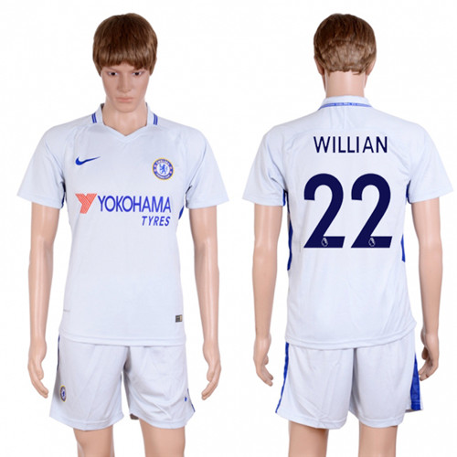 2017 18 Chelsea 22 WILLIAN Away Soccer Jersey