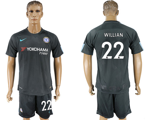 2017 18 Chelsea 22 WILLIAN Third Away Soccer Jersey