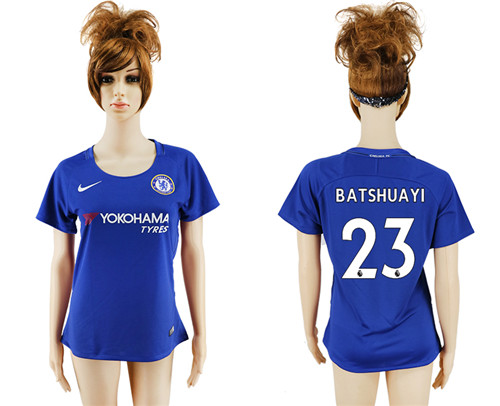 2017 18 Chelsea 23 BATSHUAYI Home Women Soccer Jersey