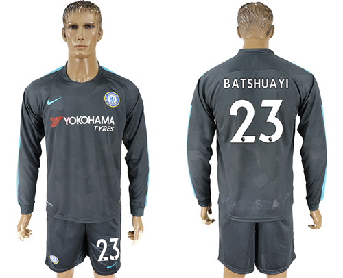 2017 18 Chelsea 23 BATSHUAYI Third Away Long Sleeve Soccer Jersey