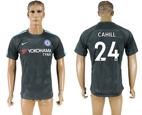 2017 18 Chelsea 24 CAHILL Third Away Thailand Soccer Jersey