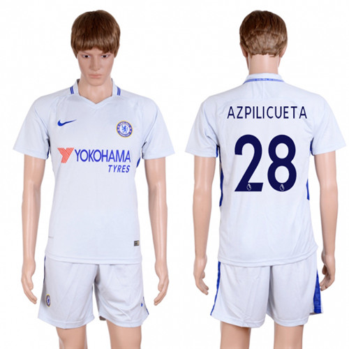 2017 18 Chelsea 28 AZPILICUETA Away Soccer Jersey