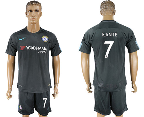 2017 18 Chelsea 7 KANTE Third Away Soccer Jersey