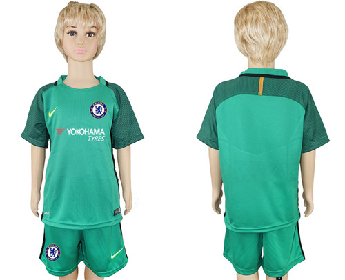 2017 18 Chelsea Green Goalkeeper Youth Soccer Jersey