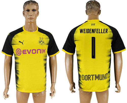 2017 18 Dortmund 1 WEIDENFELLER International Thailand Soccer Jersey