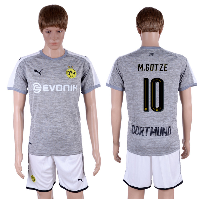 2017 18 Dortmund 10 M.GOTZE Third Away Soccer Jersey