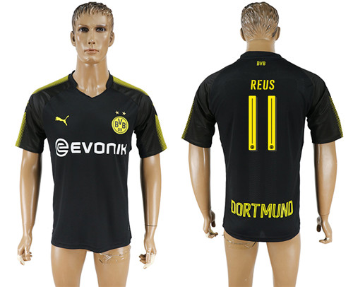 2017 18 Dortmund 11 REUS Away Thailand Soccer Jersey