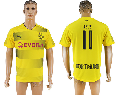 2017 18 Dortmund 11 REUS Home Thailand Soccer Jersey