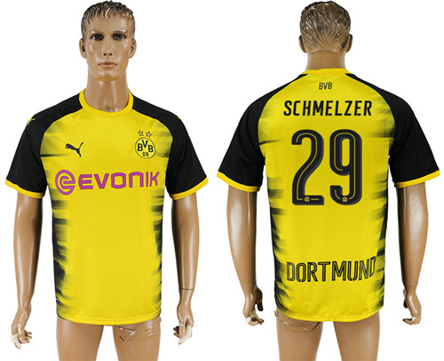 2017 18 Dortmund 29 SCHMELZER International Thailand Soccer Jersey