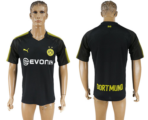 2017 18 Dortmund Away Thailand Soccer Jersey