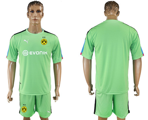 2017 18 Dortmund Lake Green Goalkeeper Soccer Jersey