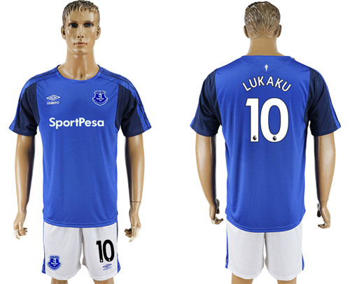 2017 18 Everton FC 10 LUKAKU Home Soccer Jersey