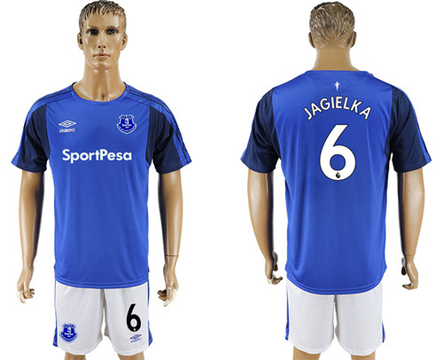 2017 18 Everton FC 6 JAGIELKA Home Soccer Jersey