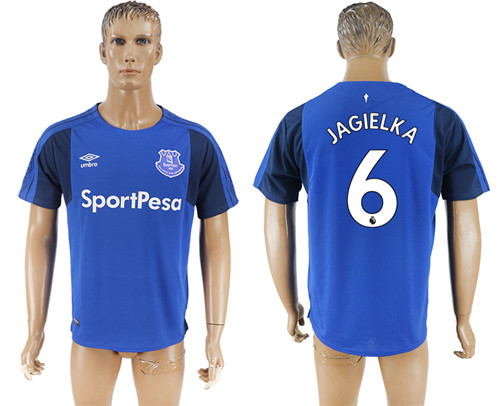 2017 18 Everton FC 6 JAGIELKA Home Thailand Soccer Jersey