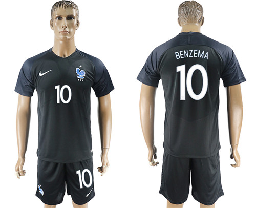 2017 18 France 10 BENZEMA Third Away Soccer Jersey