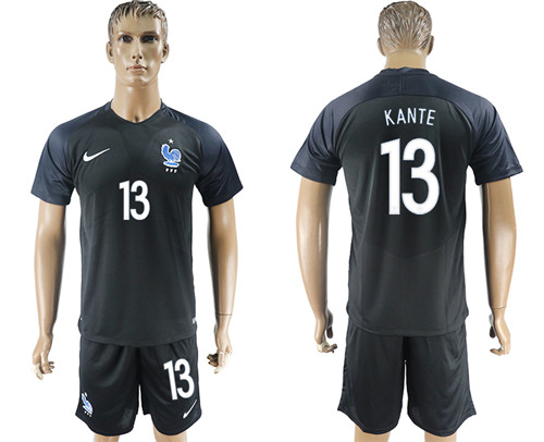 2017 18 France 13 KANTE Third Away Soccer Jersey