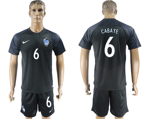 2017 18 France 6 CABAYE Third Away Soccer Jersey