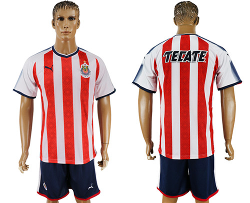 2017 18 Guadalajara Home Soccer Jersey