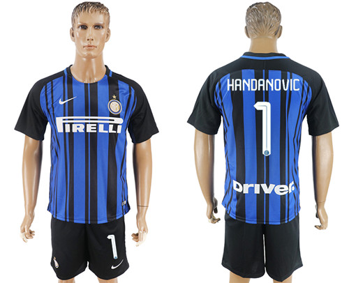 2017 18 Inter Milan 1 HANDANOVIC Home Soccer Jersey