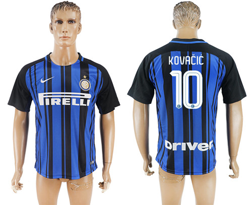 2017 18 Inter Milan 10 KOVACIC Home Thailand Soccer Jersey