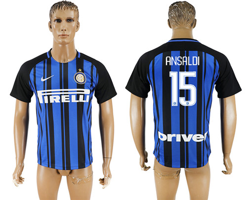 2017 18 Inter Milan 15 ANSALDI Home Thailand Soccer Jersey